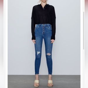 Zara Skinny High Rise Jeans